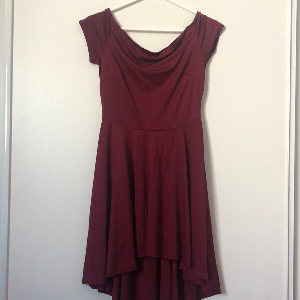 Wine Red Dress